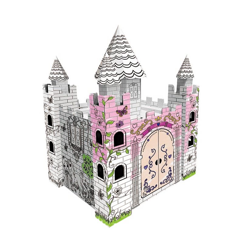 Fairy Tale Castle - Kids Art and Craft for Indoor and Outdoor Fun, Color, Draw, Doodle – Decorate and Personalize a Cardboard Fort