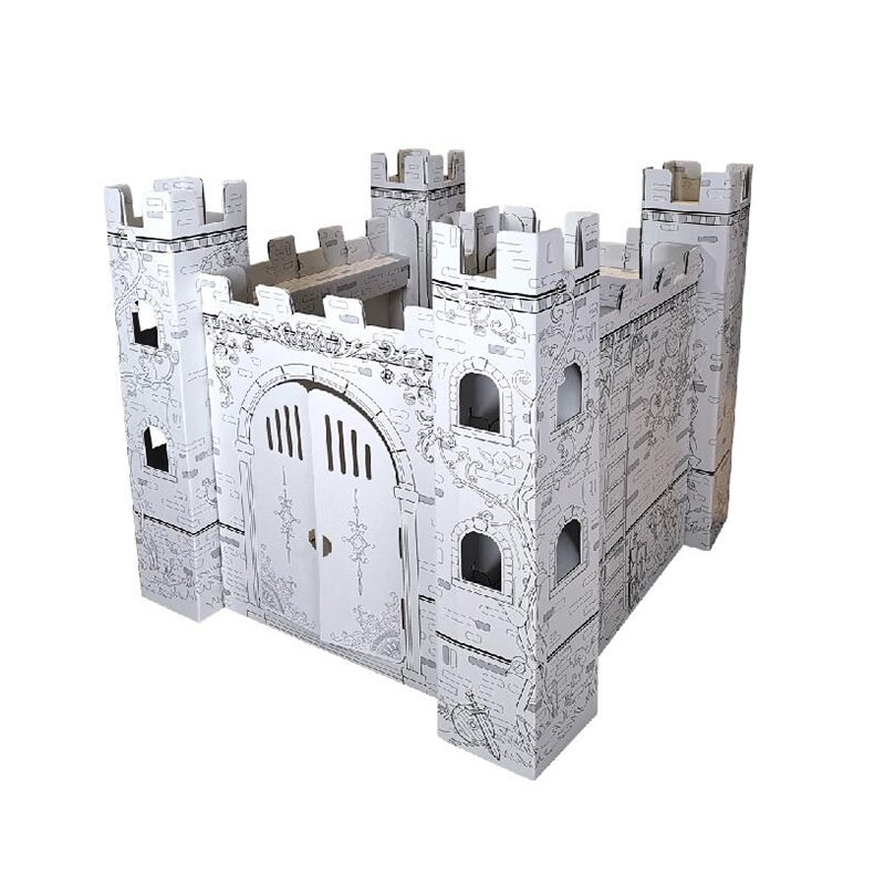 Fairy Tale Castle - Kids Art and Craft for Indoor and Outdoor Fun, Color, Draw, Doodle – Decorate and Personalize a Cardboard Fort