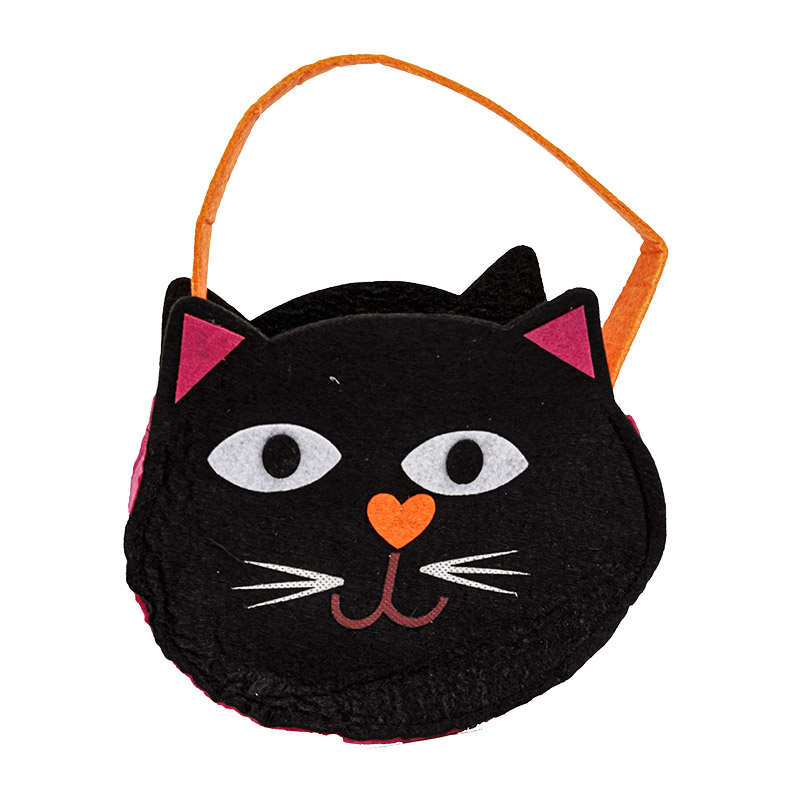 Halloween Party Favor Bags, Non-Woven Halloween Gift Bags, Halloween Trick or Treat Party Bags Cat Ghost Pumpkin Bags, Halloween Goodie Candy Bags for Kids Birthday Halloween Party Favors