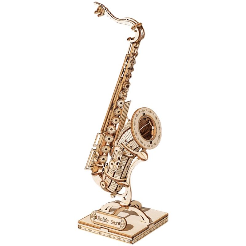 Saxophone adults pieced together building blocks toy puzzles