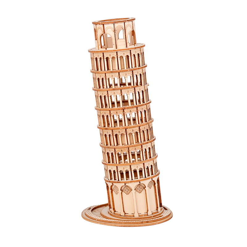Difficult Pizza Leaning Tower hand-assembled three-dimensional 3D model large-scale ancient building boys high-difficult puzzle toys