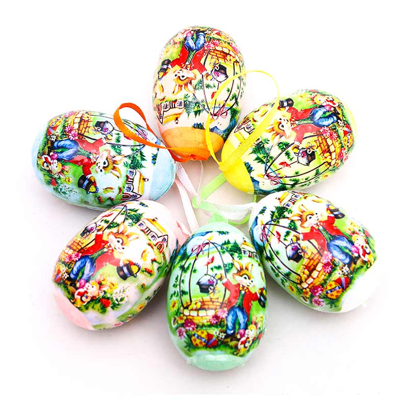 Foam Colourful Beautiful Printing  Easter Eggs 