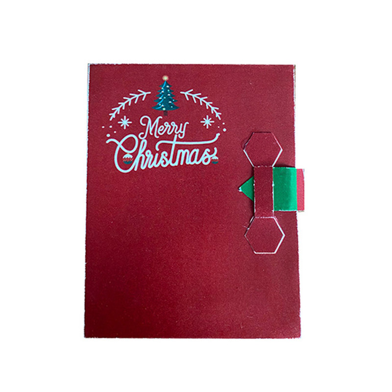 Red color full of Holiday atmosphere Christmas Card