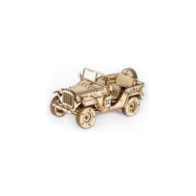 Wooden Puzzles for Adults Mechanical Models Kits to Build (Army Jeep)