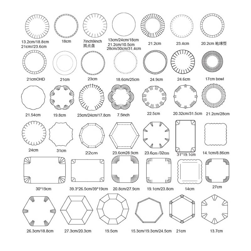 Special Shaped For Different Uses High Quality Paper Plate Mold Series