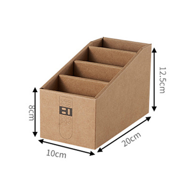 Multifunctional desk storage box paper kraft eco-friendly natural color