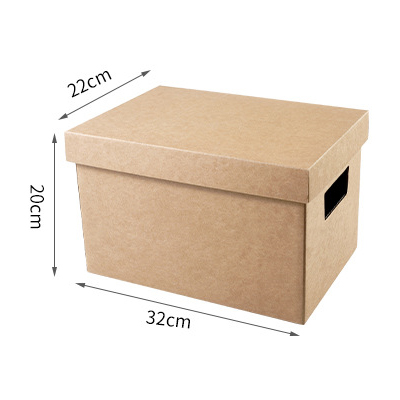 Natural color Bankers Box with lift-off lid recycable kraft paper storage box with different sizes