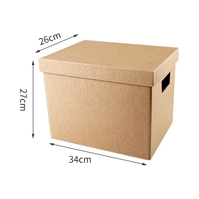 Natural color Bankers Box with lift-off lid recycable kraft paper storage box with different sizes