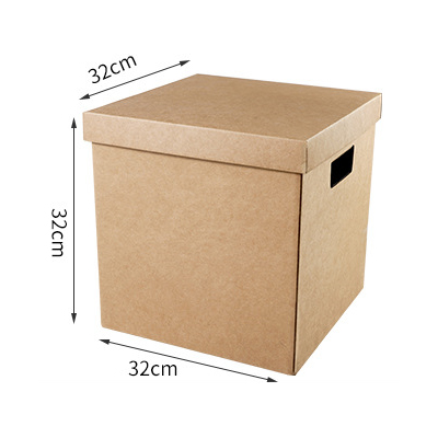 Natural color Bankers Box with lift-off lid recycable kraft paper storage box with different sizes