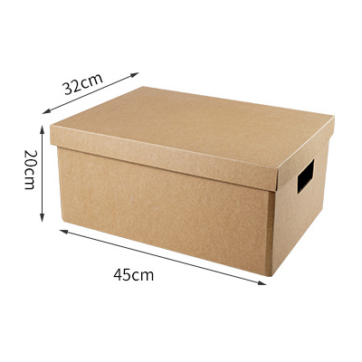 Natural color Bankers Box with lift-off lid recycable kraft paper storage box with different sizes