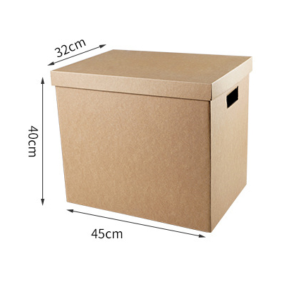 Natural color Bankers Box with lift-off lid recycable kraft paper storage box with different sizes