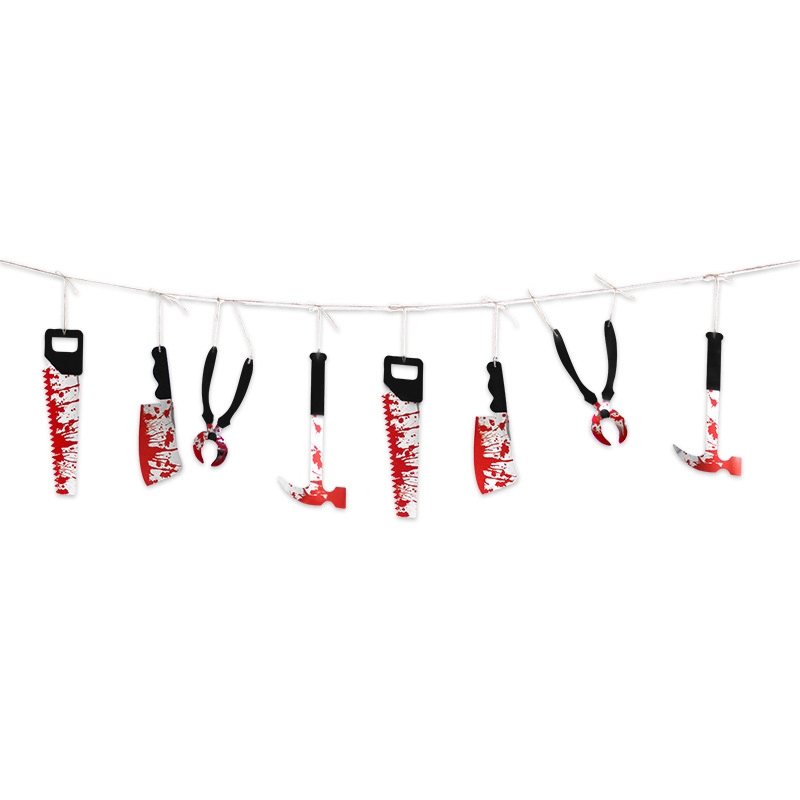 Blood Knife Flag On Halloween