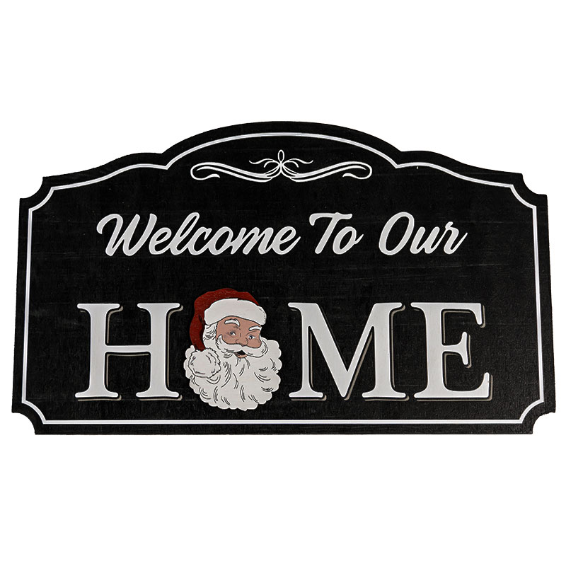 Wooden Hanging Board- Welcome To Our Home 1