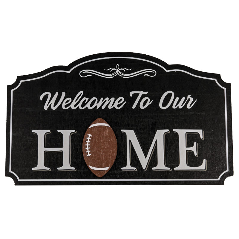 Wooden Hanging Board- Welcome To Our Home 1