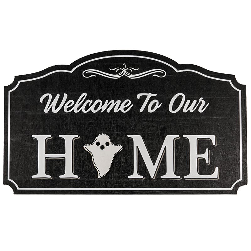 Wooden Hanging Board- Welcome To Our Home 1