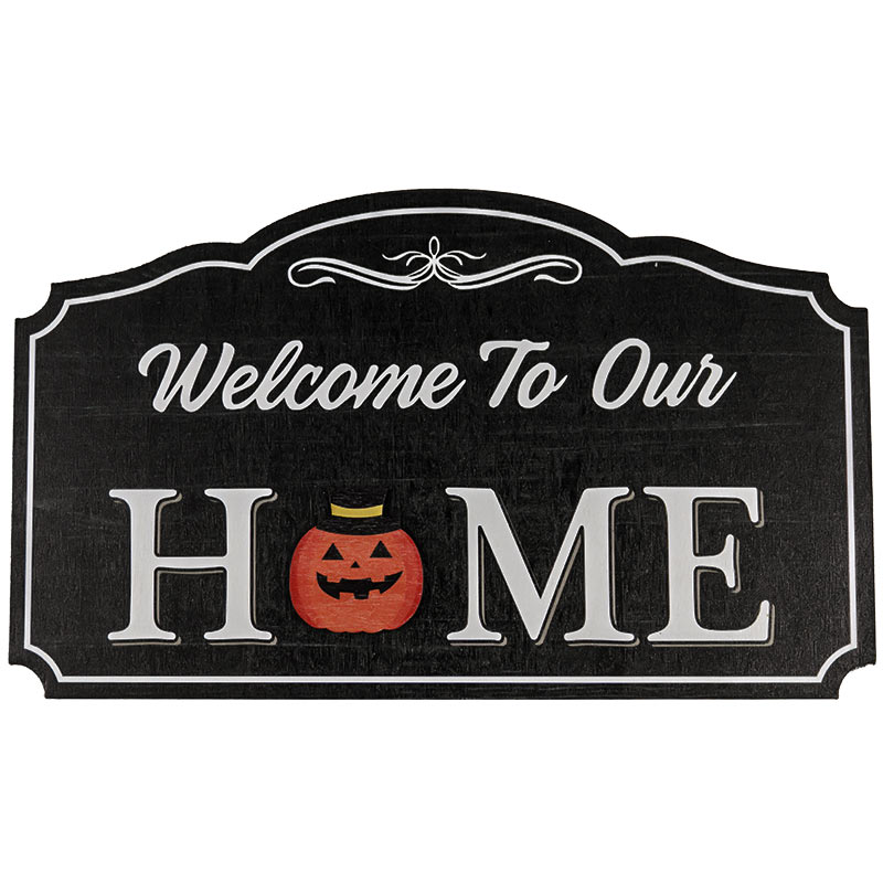 Wooden Hanging Board- Welcome To Our Home 1