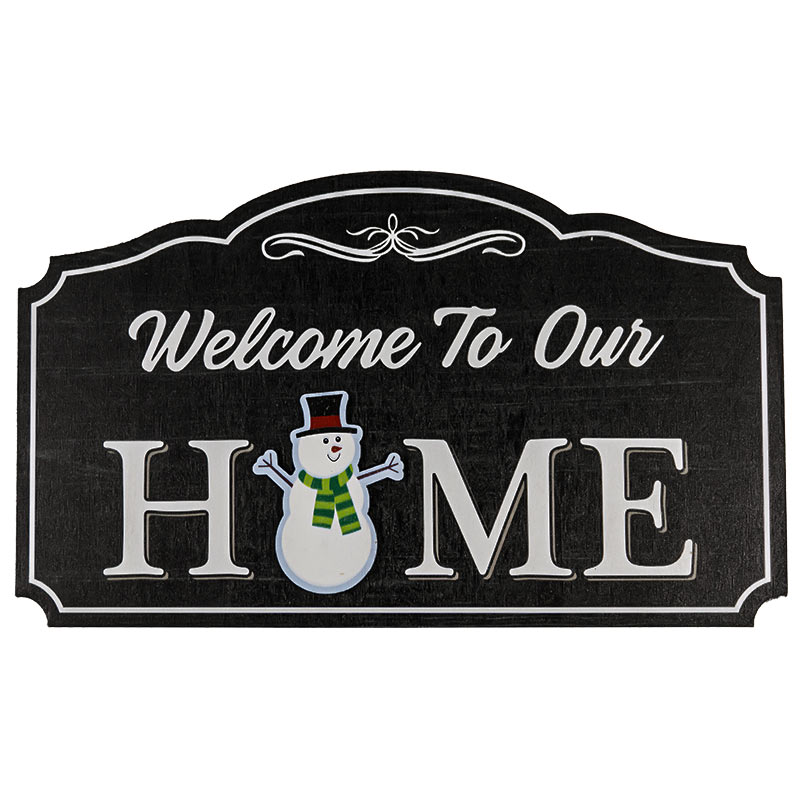 Wooden Hanging Board- Welcome To Our Home 1