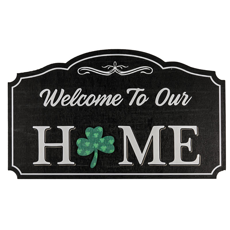 Wooden Hanging Board- Welcome To Our Home 1