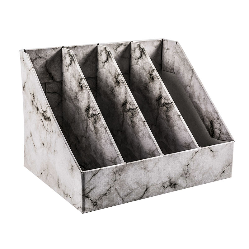 Marble Texture Imitated  file holder box / book stand / desk storage paper kraft