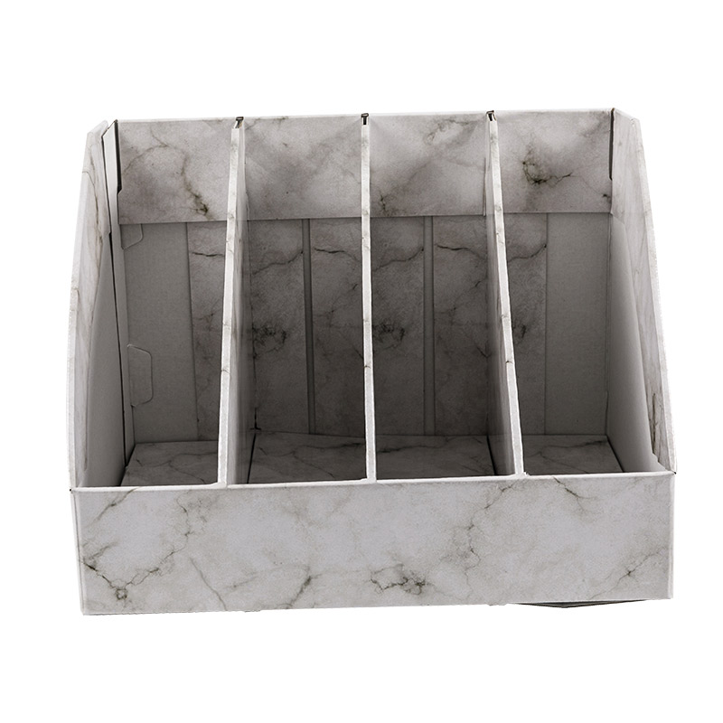 Marble Texture Imitated  file holder box / book stand / desk storage paper kraft