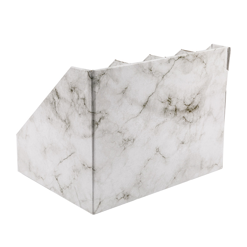 Marble Texture Imitated  file holder box / book stand / desk storage paper kraft