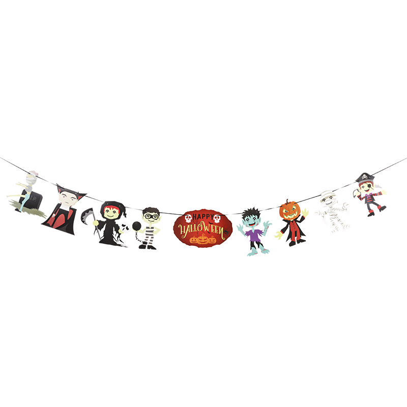 Halloween Flags With Dolls