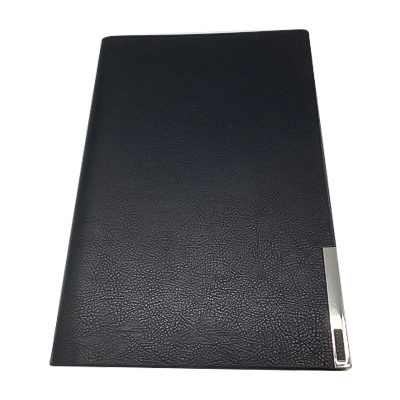 Hard Cover Business Notebook with Metal Decoration on the Cover