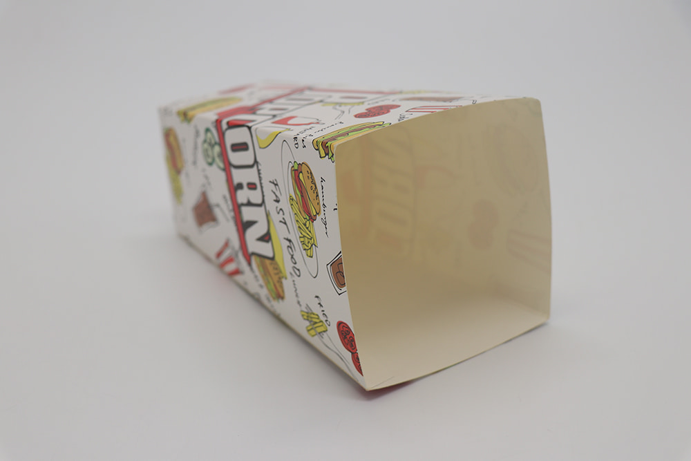 Printed paper popcorn cup