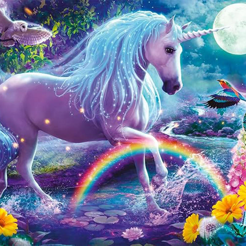 Glitter Unicorn - 100 Piece Jigsaw Puzzle for Kids