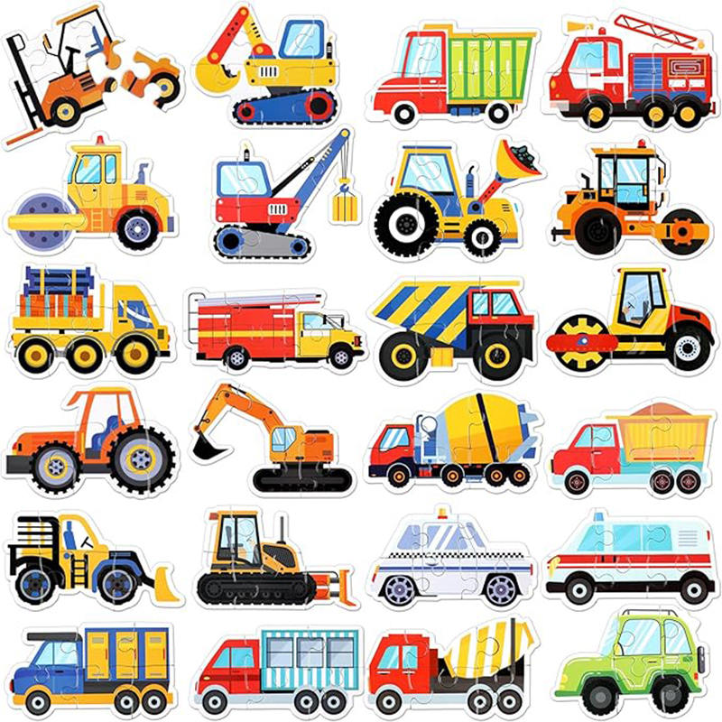 48 Pcs Jigsaw Puzzles Set for Kids (Vehicles)